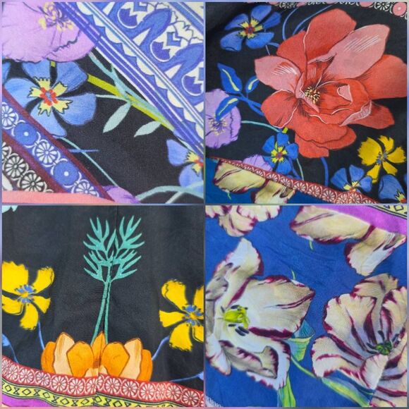 🔹️NWT Johnny Was Silk Cassia Asymmetric Hem Sleeveless Dress Small - Picture 10 of 13